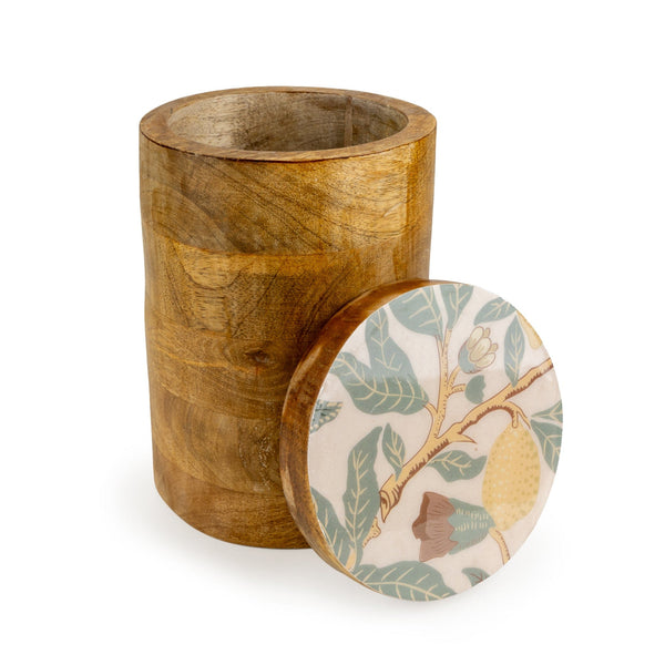 Geko Mango Wood Storage Jar with Lid