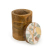 Candlelight Home Storage Jar Small Mango Wood Storage Jar - Vintage Fruit 6pk