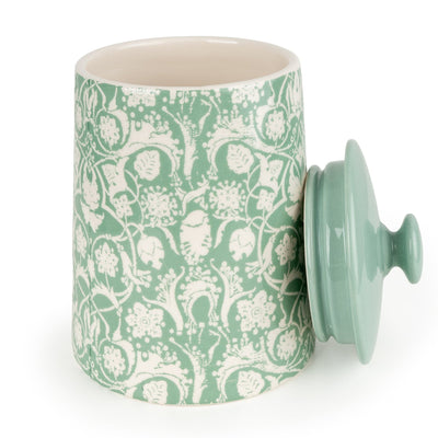 Candlelight Home Storage Jars Jeff Banks Storage Jar - Jacquard Sage Green 2pk