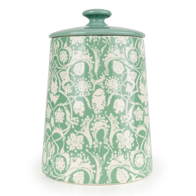 Candlelight Home Storage Jars Jeff Banks Storage Jar - Jacquard Sage Green 2pk