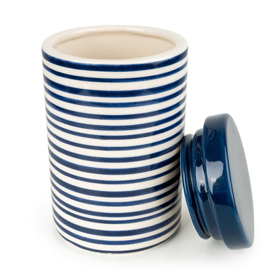 Candlelight Home Storage Jars Jeff Banks Storage Jar - Stripes Blue 2pk