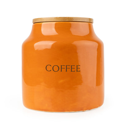 Candlelight Home Storage Jars Storage Jar Tomato Coffee - Orange 4pk