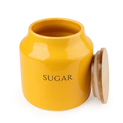 Candlelight Home Storage Jars Storage Jar Tomato Sugar - Yellow 4pk