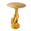 Candlelight Home Tables Gold Leopard Side Table 1PK