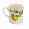 Candlelight Home TANKARD MUG ORANGE BLOSSOM - WHITE