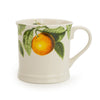 Candlelight Home TANKARD MUG ORANGE BLOSSOM - WHITE