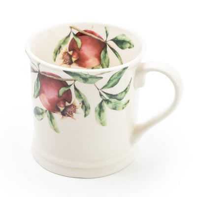 Candlelight Home TANKARD MUG POMEGRANATE - WHITE