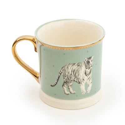 Candlelight Home TANKARD MUG TIGER TEAL