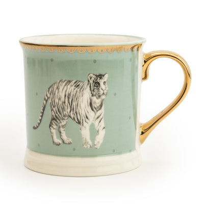 Candlelight Home TANKARD MUG TIGER TEAL