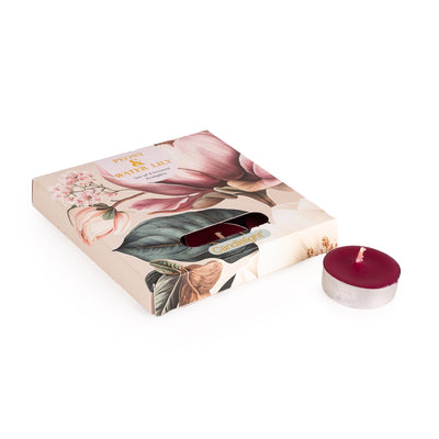 Candlelight Home tea lights 9 Pack Tealights Peony & Water Lily
