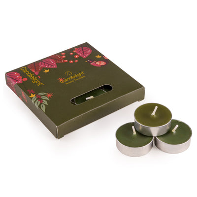 Candlelight Home tea lights Set of 9 Tealights – Birds in Green 6pk