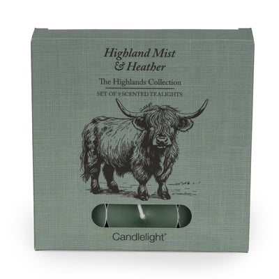 Candlelight Home tea lights Set of 9 Tealights - Highland Mist 6pk