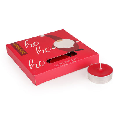 Candlelight Home tea lights Set of 9 Tealights – Ho Ho Ho 6pk