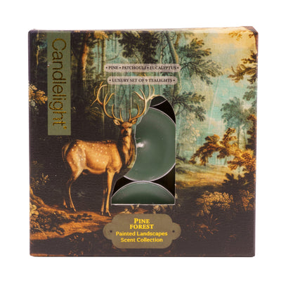 Candlelight Home tea lights Set of 9 Tealights - Pine Forest 6pk