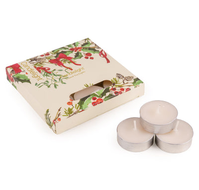 Candlelight Home tea lights Set of 9 Tealights - Ribbon & Bows in Cream 6pk