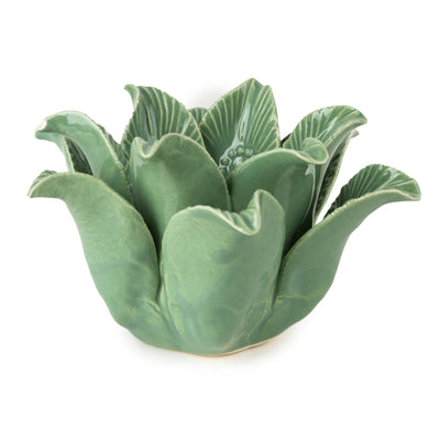 Candlelight Home Tealight Holders Lotus Flower Tealight Holder - Green 4PK