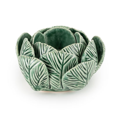 Candlelight Home Tealight Holders Tealight Holder Reactive Glaze Green 4PK
