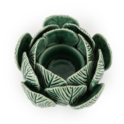 Candlelight Home Tealight Holders Tealight Holder Reactive Glaze Green 4PK