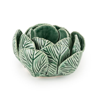 Candlelight Home Tealight Holders Tealight Holder Reactive Glaze Green 4PK