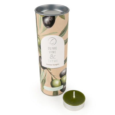 Candlelight Home Tealights 9 Pack Tealights - Olive Vine & Thyme 12pk