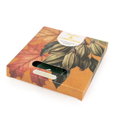 Candlelight Home Tealights Set of 9 Tealights - Maple and Cardamom 6pk