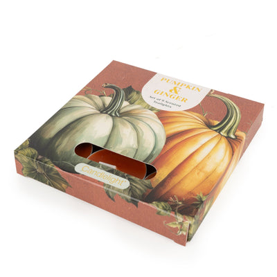 Candlelight Home Tealights Set of 9 Tealights - Pumpkin & Ginger 6pk