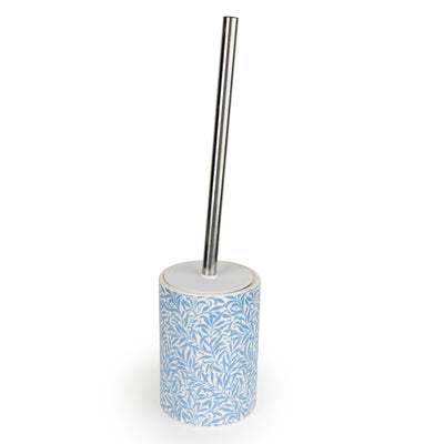 Candlelight Home Toilet Brush Holder Jeff Banks Toiletbrush Holder - Leafy Trellis Blue 4pk