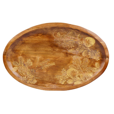 Candlelight Home tray Oval Tray - Fig & Pomegranate 4pk