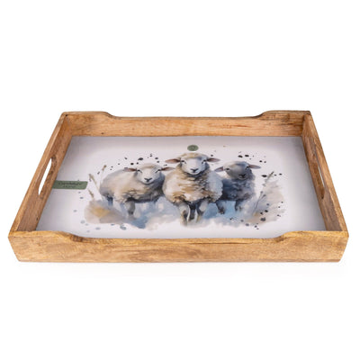 Candlelight Home tray Rectangular Tray - Sheep 1pk