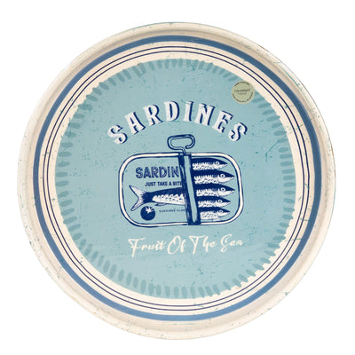 Candlelight Home Trays 32cm Round Metal Tray - Harbour 4pk