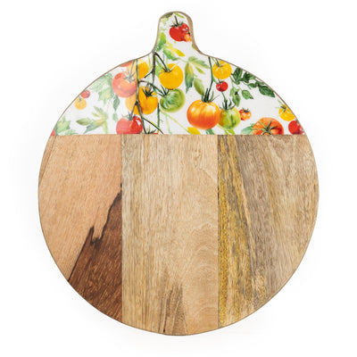 Candlelight Home Trays Pizza Board Mango Wood - Tomatoes 4pk