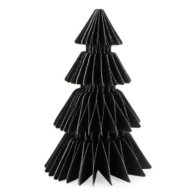Candlelight Home Tree Decoration 20cm Paper Christmas Tree Decoration – Black Hummingbird 6pk