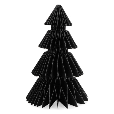Candlelight Home Tree Decoration 25cm Paper Christmas Tree Decoration – Black Hummingbird 6pk