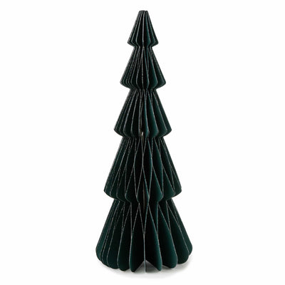 Candlelight Home Tree Decoration 30cm Paper Christmas Tree Decoration - Dark Green Hummingbird 6pk