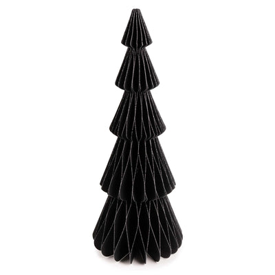 Candlelight Home Tree Decoration 35cm Paper Christmas Tree Decoration – Black Hummingbird 6pk