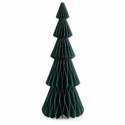 Candlelight Home Tree Decoration 35cm Paper Christmas Tree Decoration - Dark Green Hummingbird 6pk