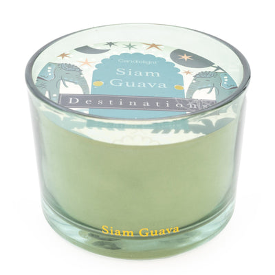 Candlelight Home TWO WICK CANDLE 'SIAM GUAVA' THAI FLOWER MARKET SCENT