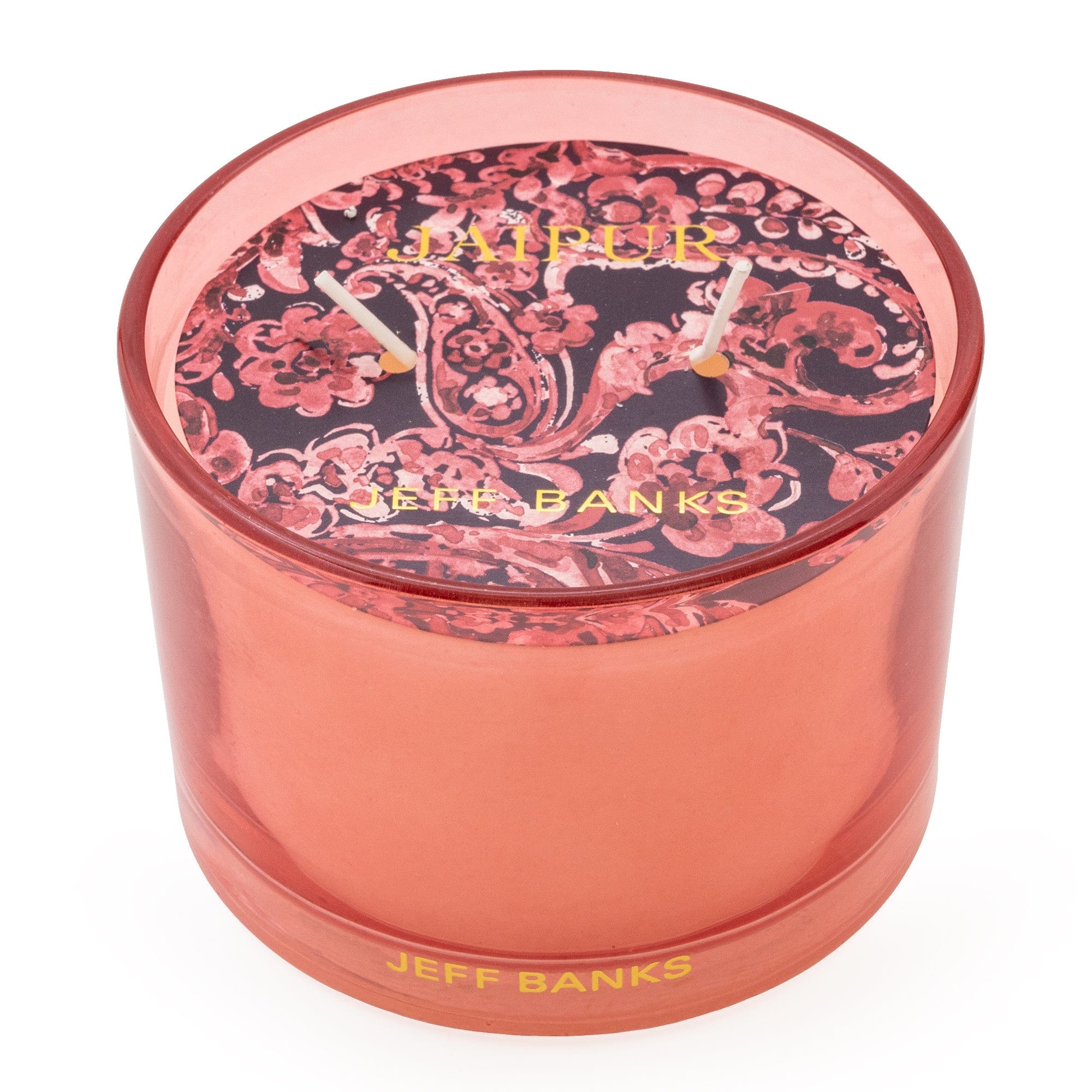 Jeff Banks Candle Jaipur With Kashmir & Fig Scent Pink 6PK