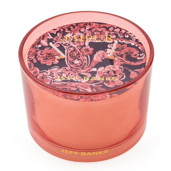 Jeff Banks Candle Jaipur With Kashmir & Fig Scent Pink 6PK