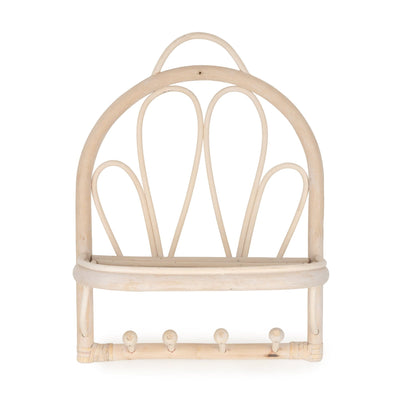 Candlelight Home Wall Shelf 38cm Rattan Shelf Unit 1PK