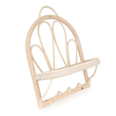 Candlelight Home Wall Shelf 38cm Rattan Shelf Unit 1PK