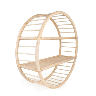 Candlelight Home Wall Shelf Rattan Shelf Unit 1PK