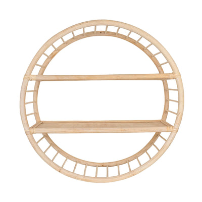 Candlelight Home Wall Shelf Rattan Shelf Unit 1PK