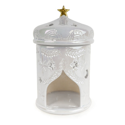 Candlelight Home Wax Burners Indian Temple Wax Melt Burner - White 4PK