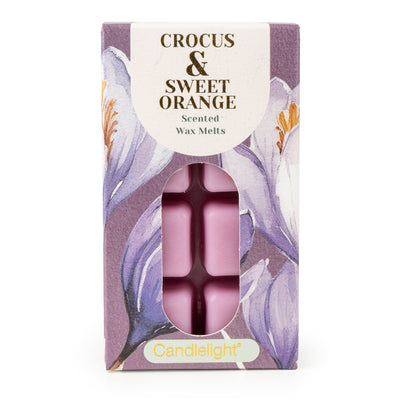 Candlelight Home Wax Melts 8 Pack Wax Melts - Crocus & Sweet Orange 12pk