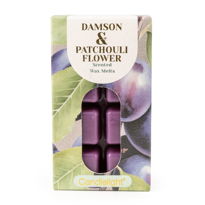 Candlelight Home Wax Melts 8 Pack Wax Melts - Damson & Patchouli Flower 12pk