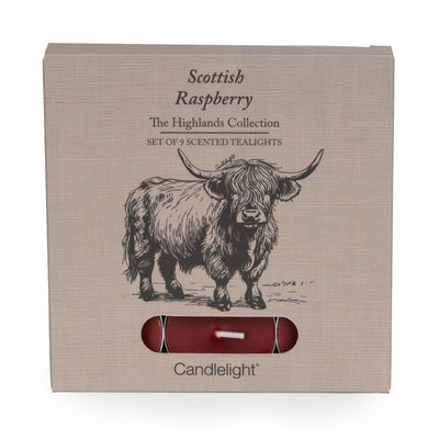 Candlelight Home Wax Melts Set of 9 Tealights - Scottish Raspberry 6pk
