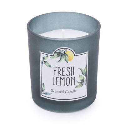 Candlelight Home Wax Pot Candles Wax Filled Pot Fresh Lemon in Sicilian Basil & Wild Lemon Scent 9cm 6PK