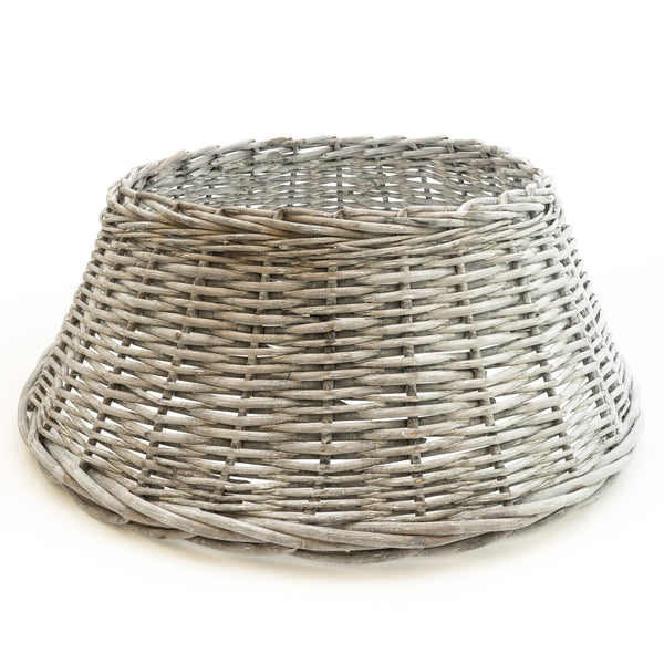 Wicker Tree Skirt Grey 60cm 6PK Candlelight Home