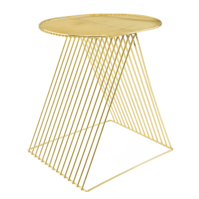 Candlelight Home Wire Foot stool / Table in Gold 1PK